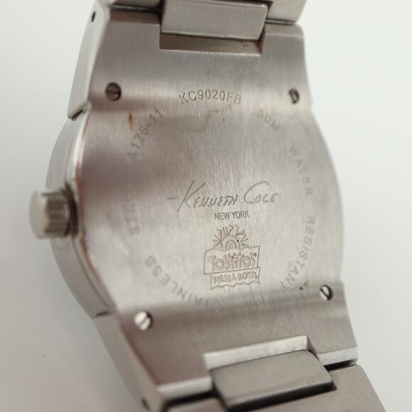Kenneth Cole NY Mens Watch 43mm Gray Date Dial Stainless Steel w New Battery main image 5